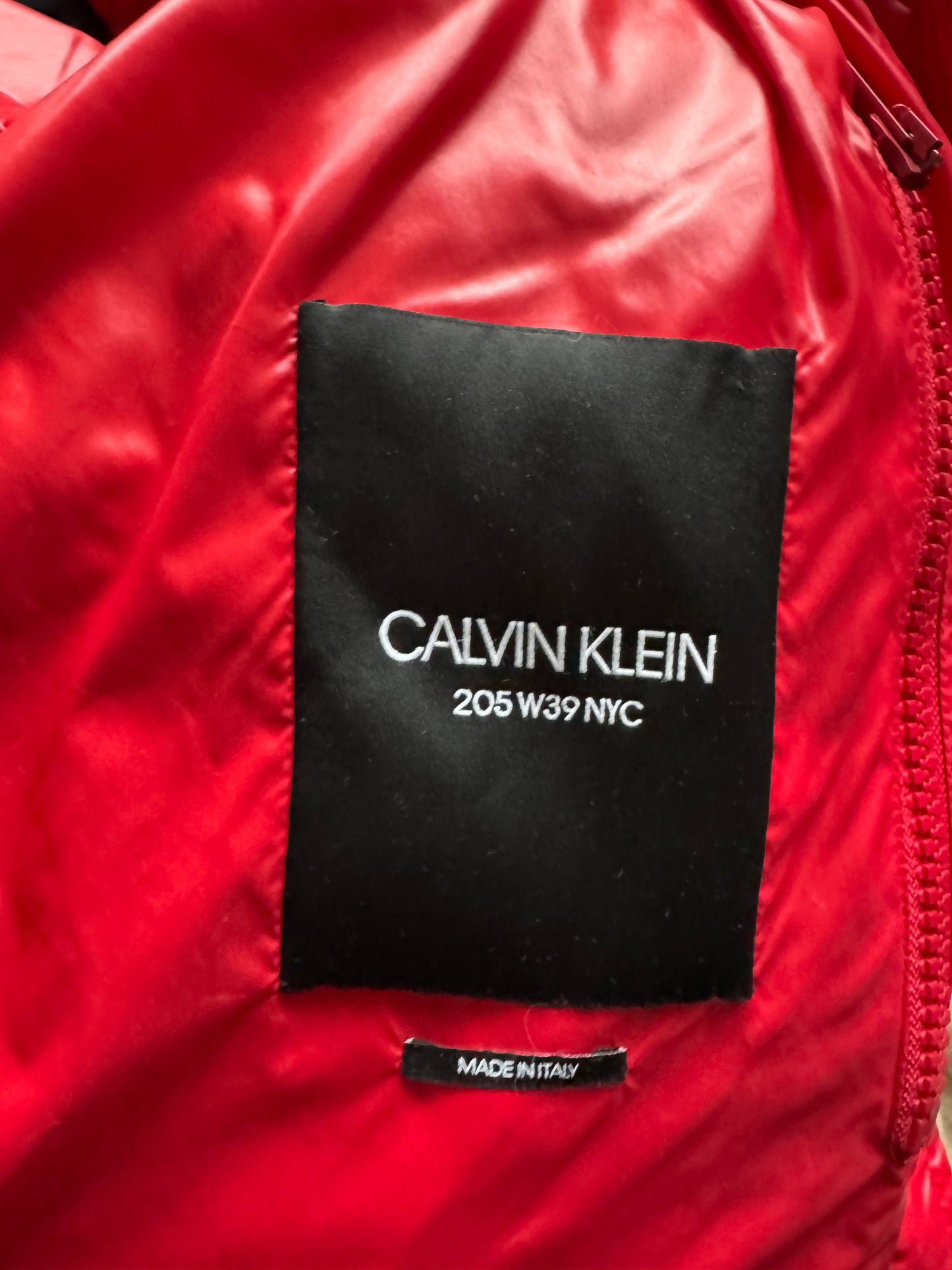 Calvin Klein 205W39NYC Red Oversized Puffer Jacket