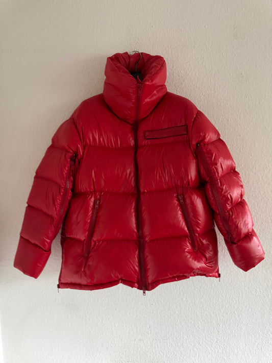 Calvin Klein 205W39NYC Red Oversized Puffer Jacket