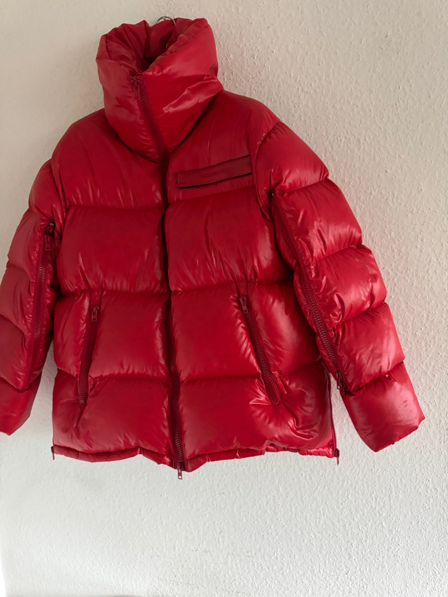 Calvin Klein 205W39NYC Red Oversized Puffer Jacket