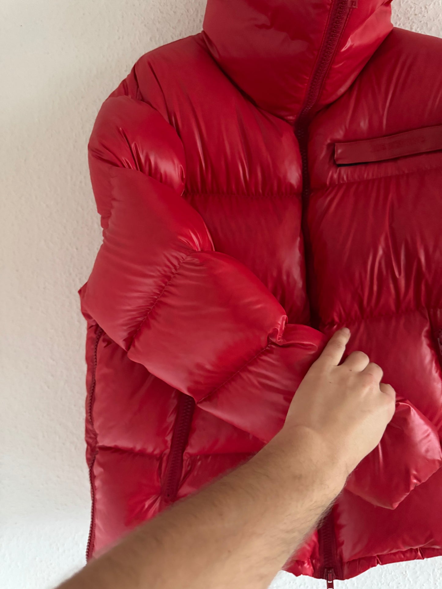 Calvin Klein 205W39NYC Red Oversized Puffer Jacket