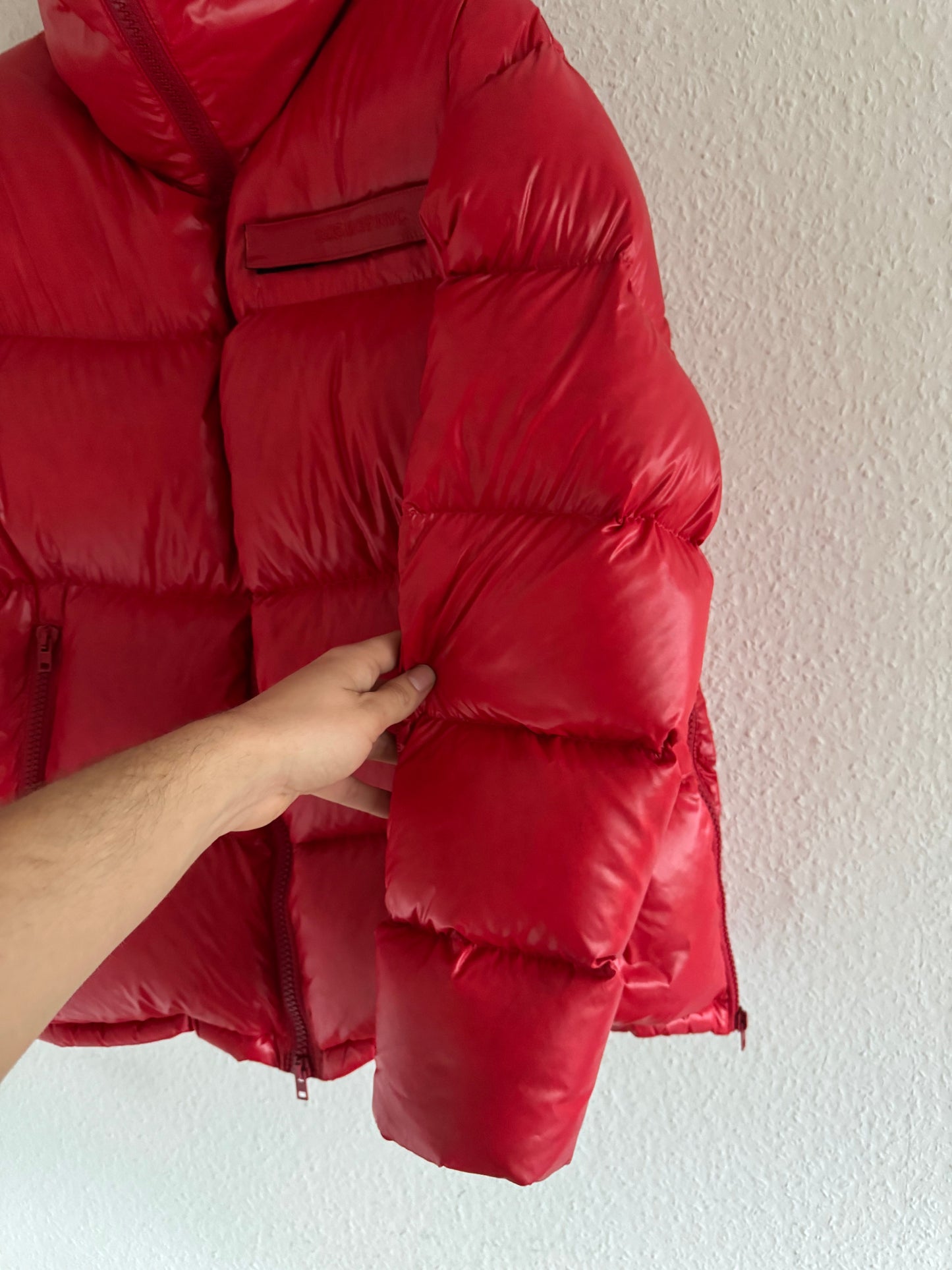 Calvin Klein 205W39NYC Red Oversized Puffer Jacket