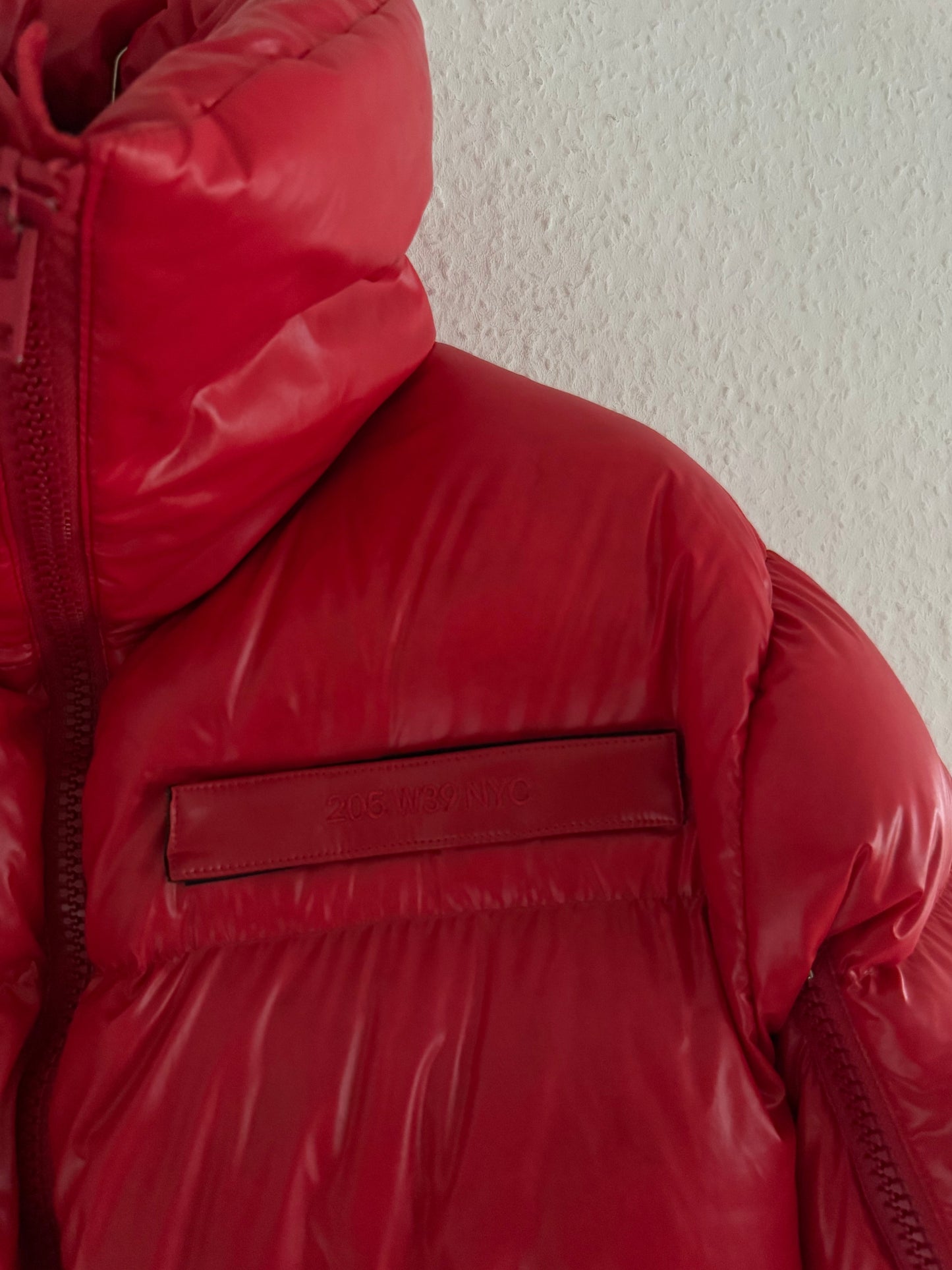 Calvin Klein 205W39NYC Red Oversized Puffer Jacket