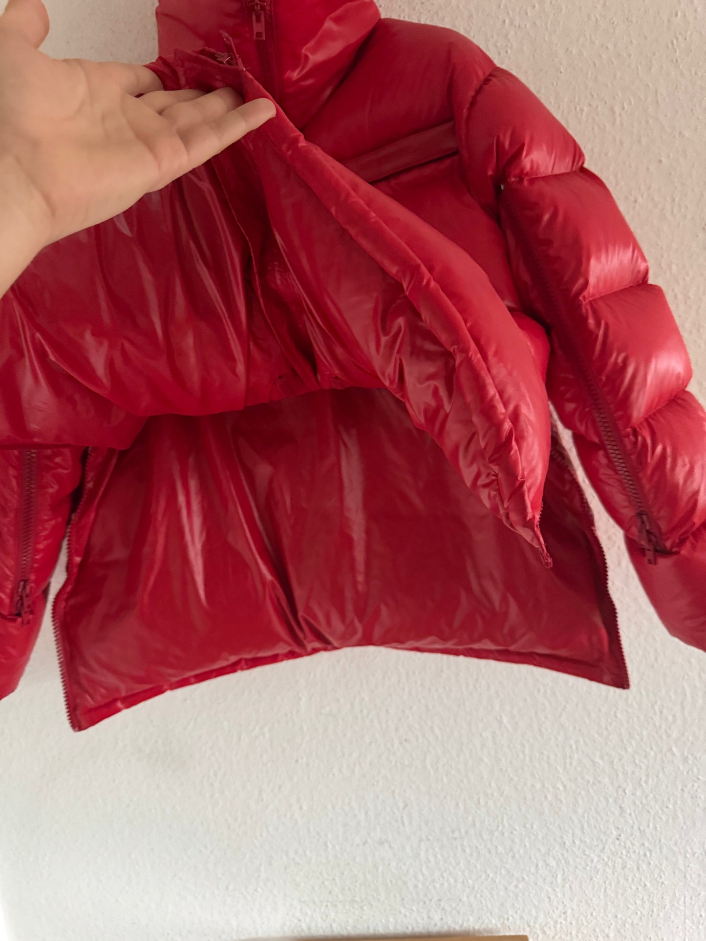 Calvin Klein 205W39NYC Red Oversized Puffer Jacket