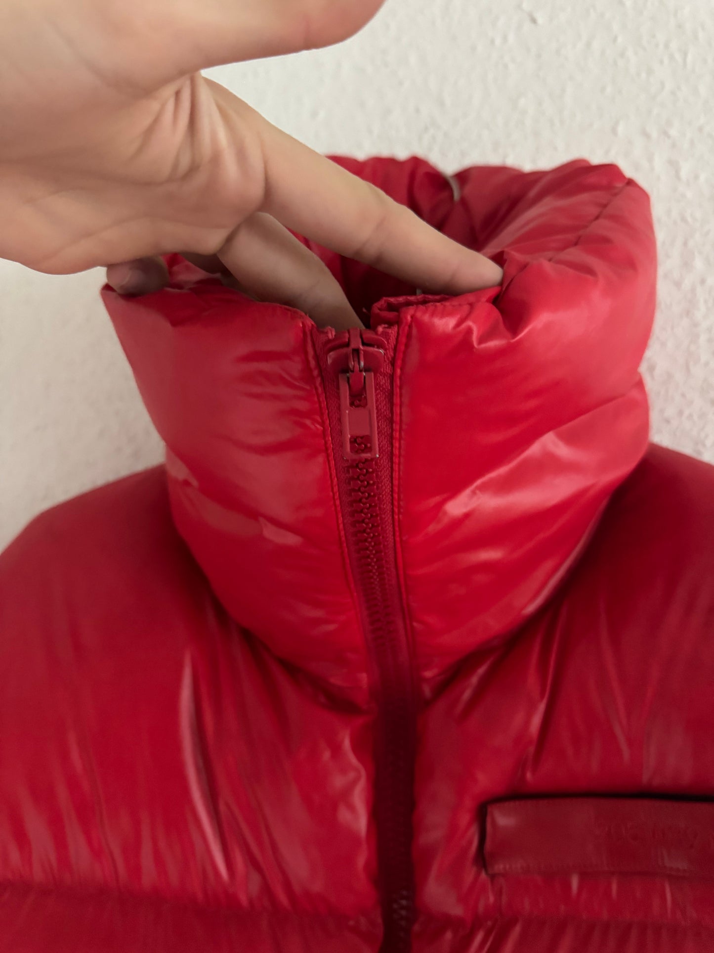 Calvin Klein 205W39NYC Red Oversized Puffer Jacket