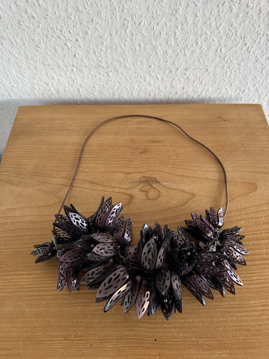 Burberry Prorsum SS09 Runway Floral Metal Necklace