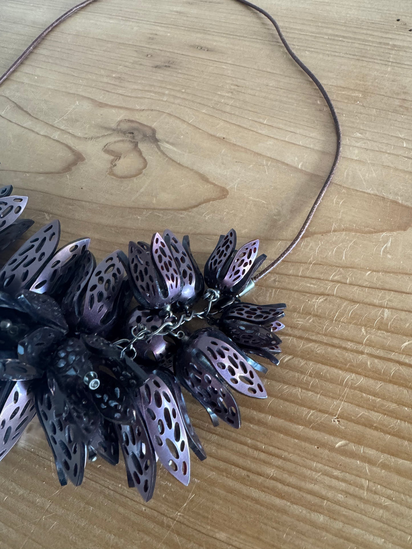 Burberry Prorsum SS09 Runway Floral Metal Necklace