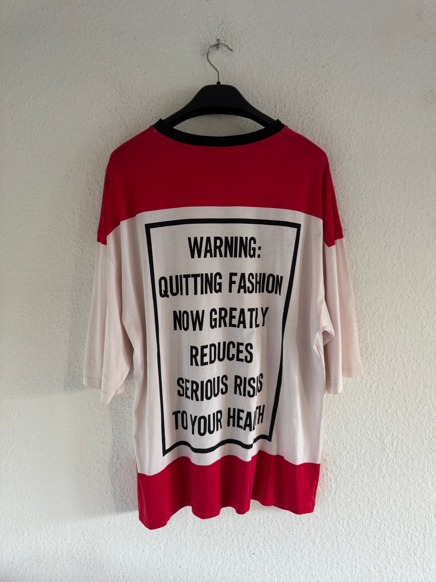 Moschino Oversized Fashion Kills Cow Graphic T-Shirt