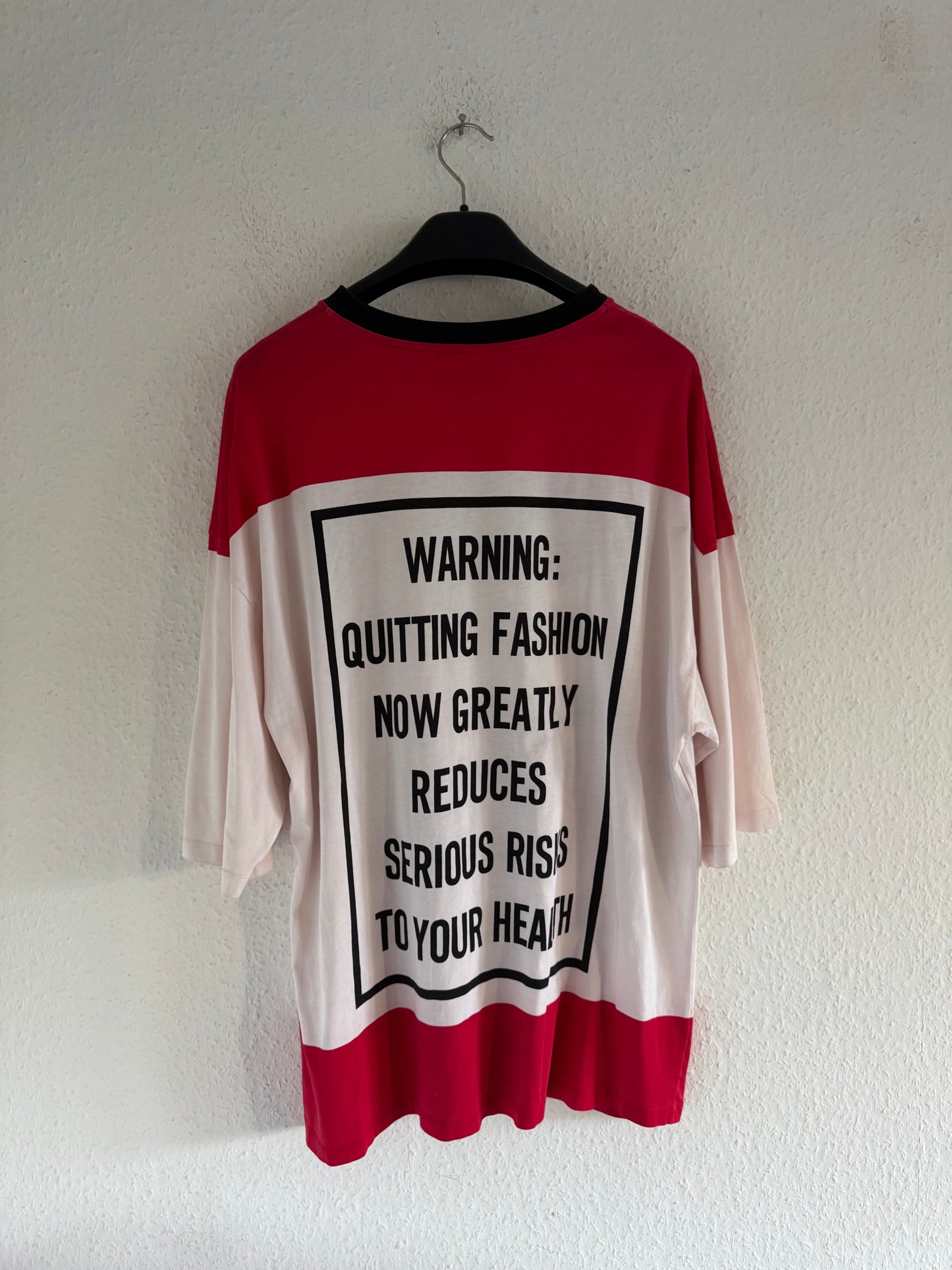 Moschino Oversized Fashion Kills Cow Graphic T-Shirt