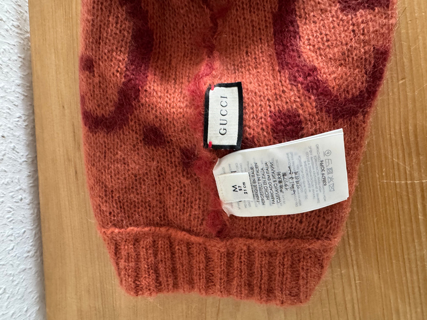 Gucci Red Mohair Beanie