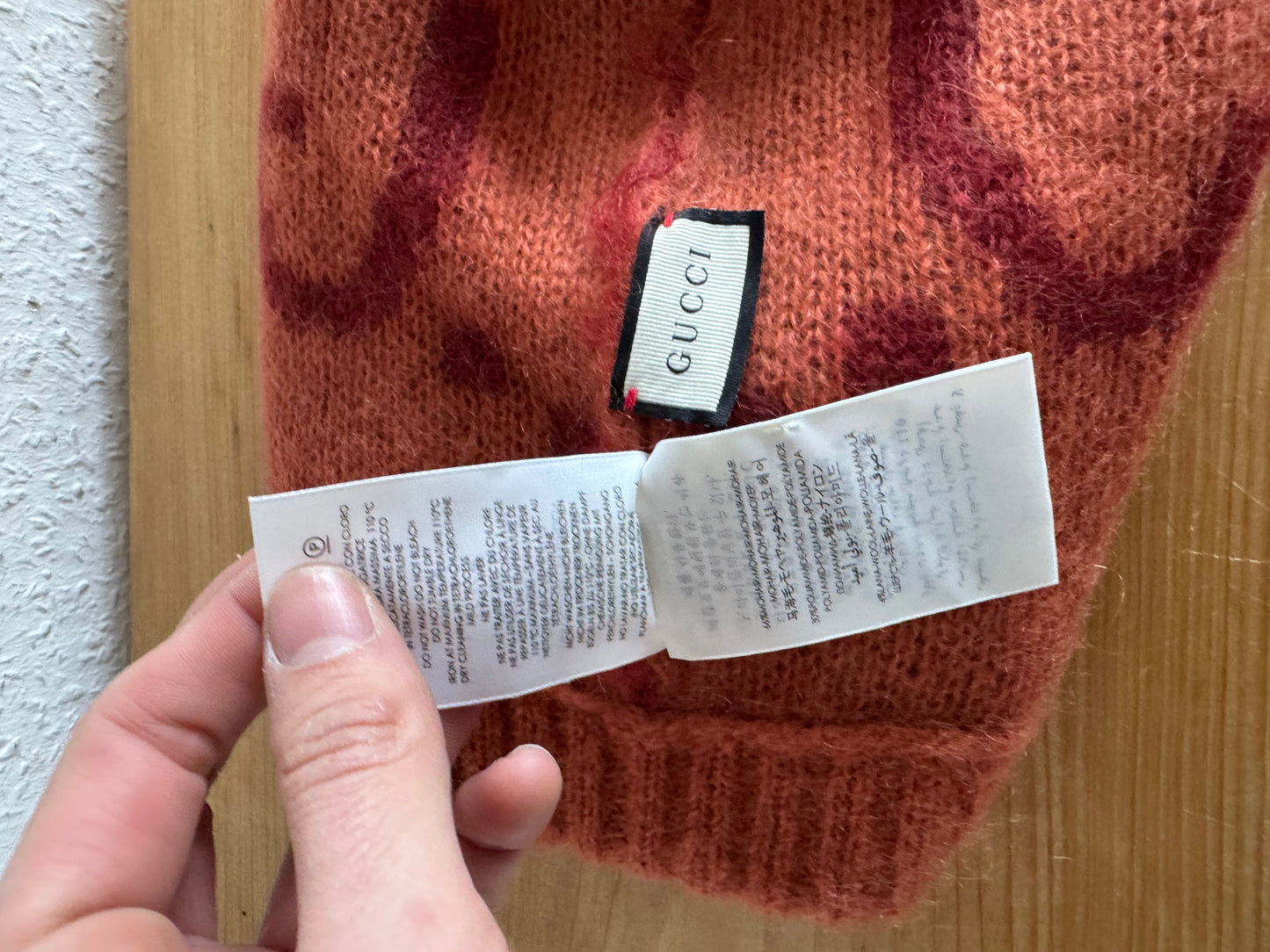 Gucci Red Mohair Beanie