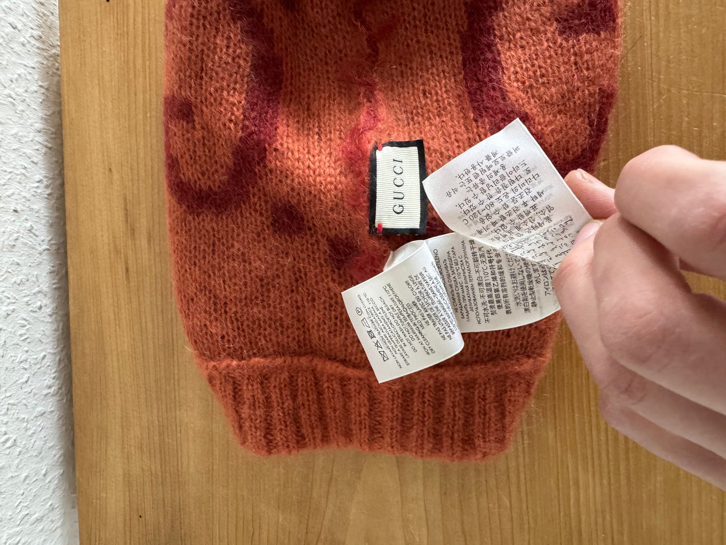 Gucci Red Mohair Beanie