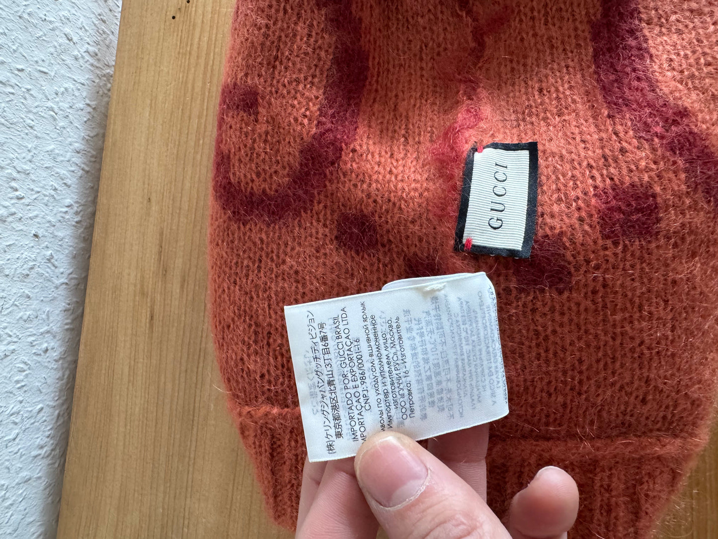 Gucci Red Mohair Beanie