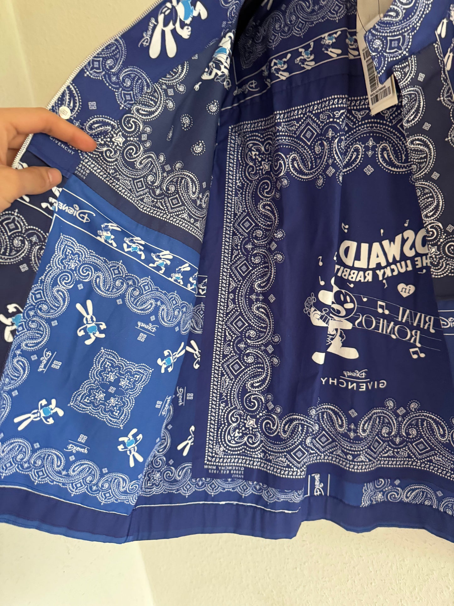 Givenchy x Disney Oswald Bandana Zip Shirt