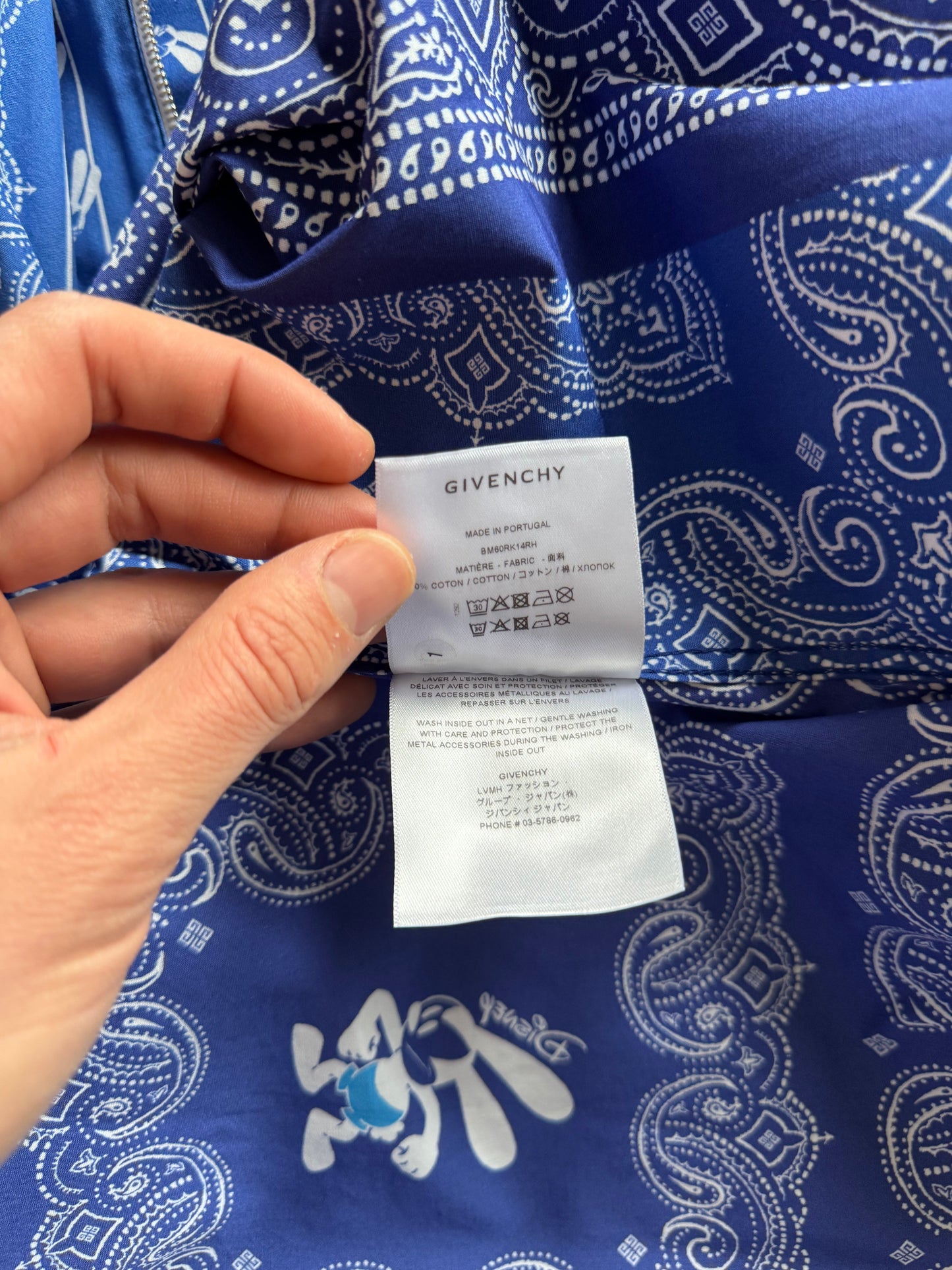 Givenchy x Disney Oswald Bandana Zip Shirt