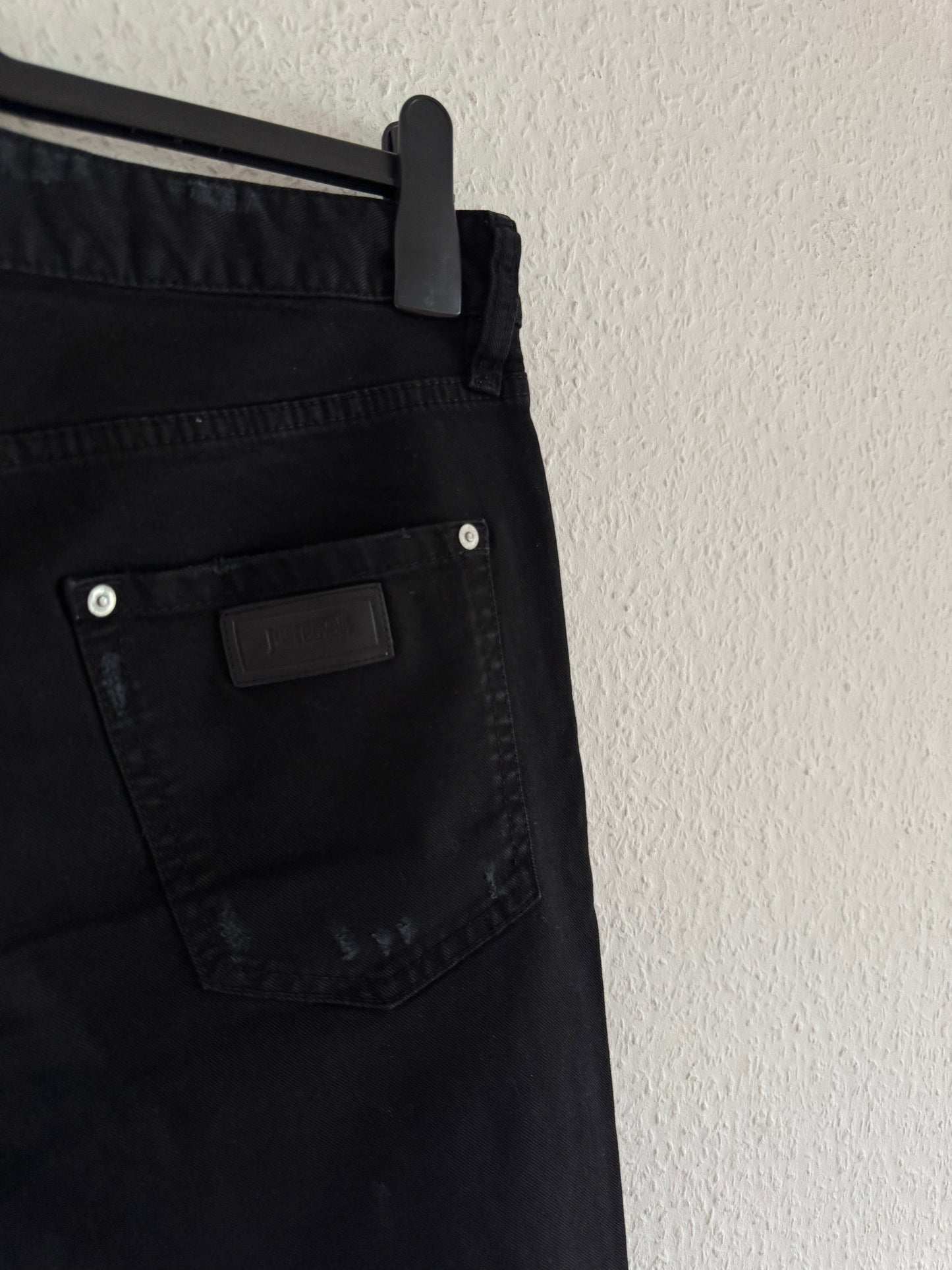 Just Cavalli Studded Distressed Slim Jeans