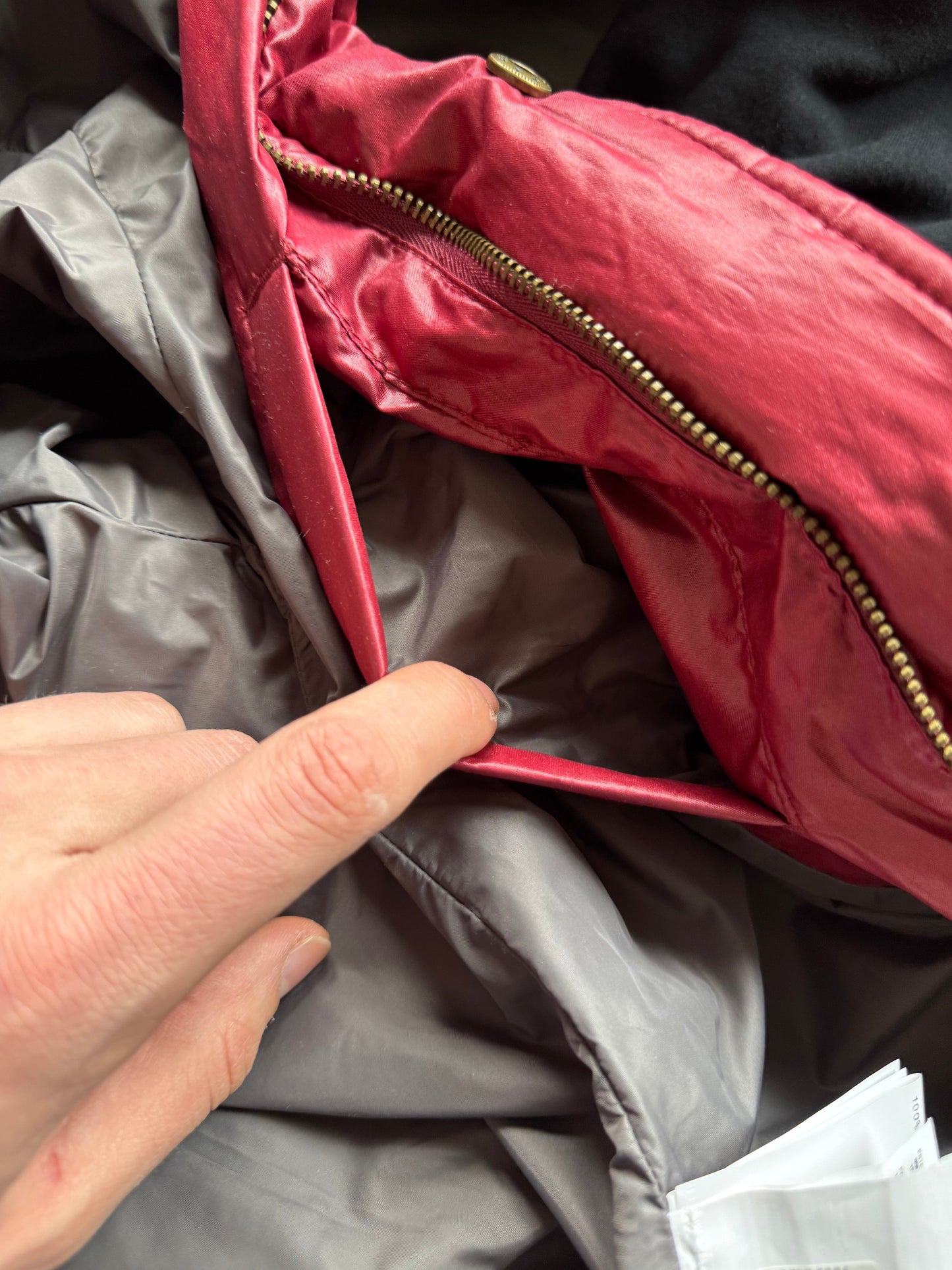 Just Cavalli Glossy Red Down Style Puffer Jacket